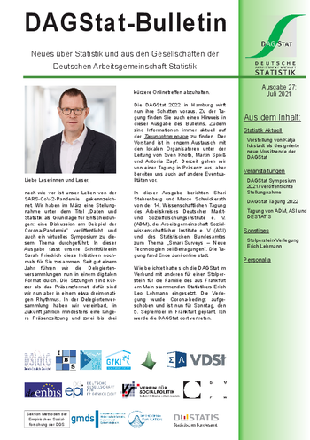 DAGStat-Bulletin - 27 - Juli 2021